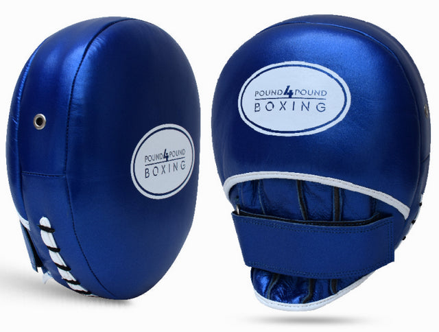 POUND 4 POUND MINI AIR MITTS blue white white blue silver
