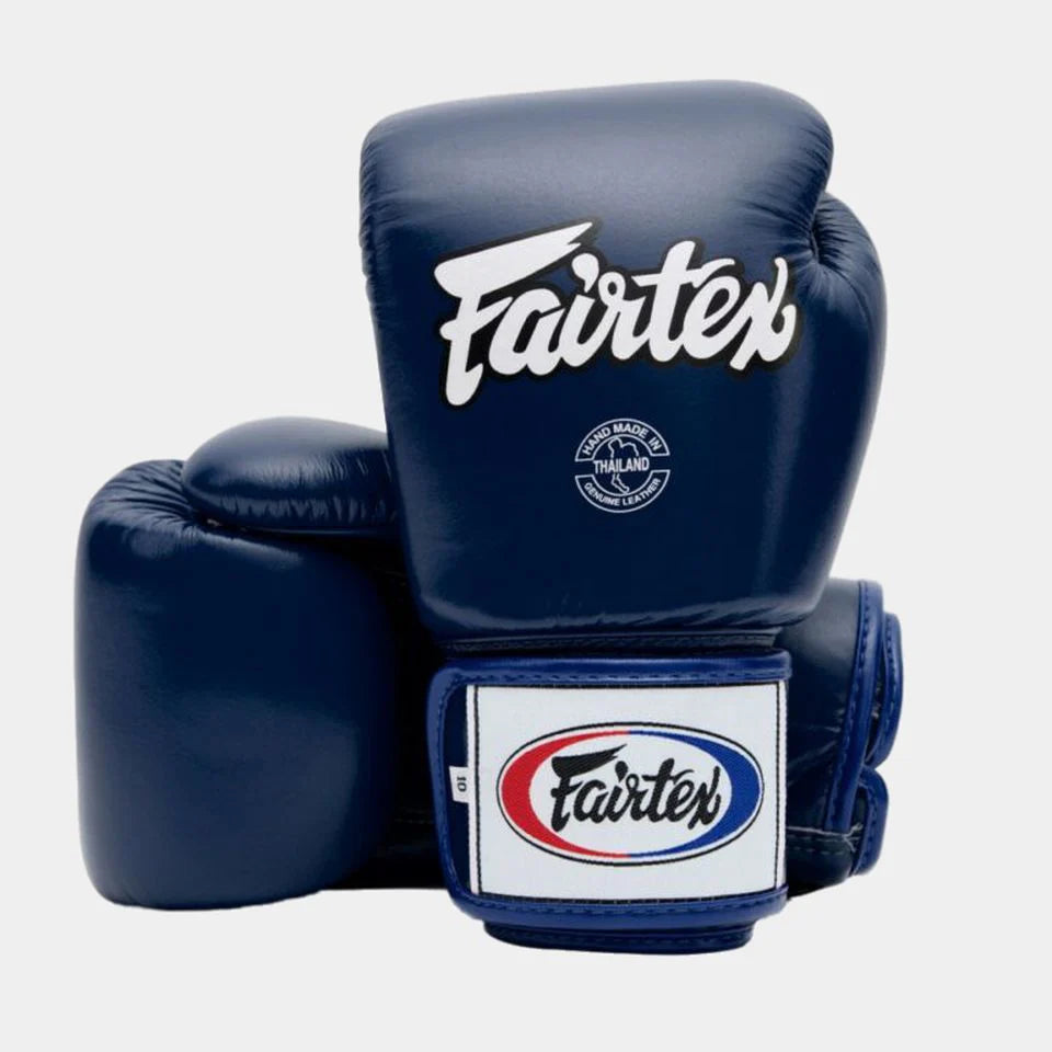 FAIRTEX MUAY THAI GLOVES & SHIN GUARDS SET - BLUE – Champs Bxing ltd
