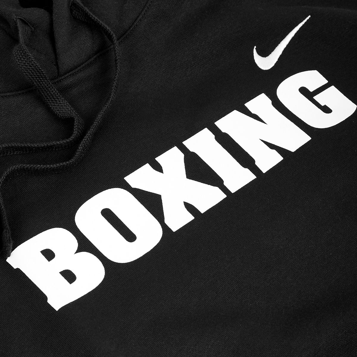 NIKE BOXING HOODIE BLACK WHITE