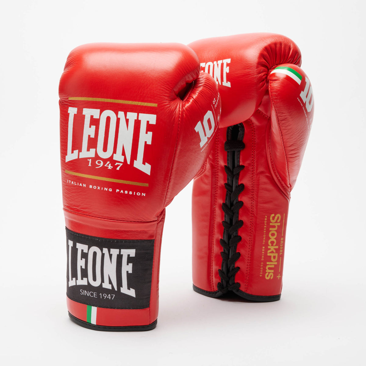 LEONE SHOCK PLUS BOXING GLOVES-RED – Champs Bxing ltd