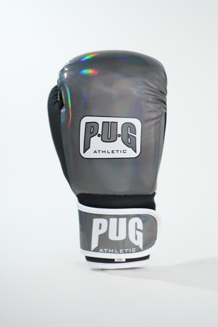 PUG ATHLETIC VELCRO metallic grey black Champs Bxing ltd