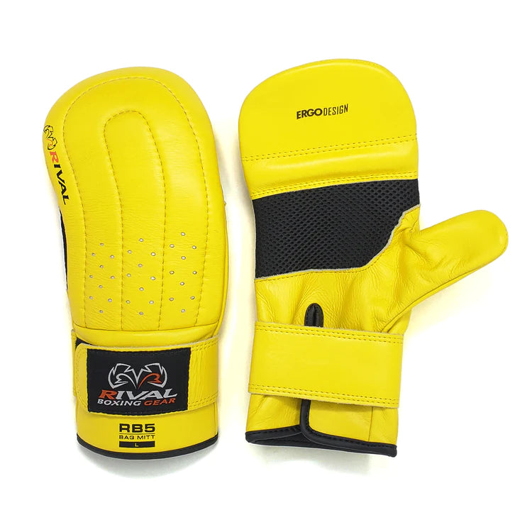 RIVAL RB5 BAG MITTS yellow – Champs Bxing ltd