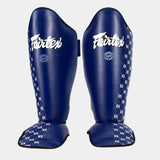 FAIRTEX MUAY THAI GLOVES & SHIN GUARDS SET - BLUE