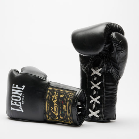 LEONE ORLANDO CLASSICO BOXING GLOVES LACES-BLACK