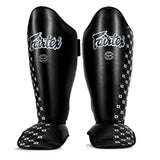 FAIRTEX THAI BOXING GLOVES & SHIN GUARDS BUNDLE - BLACK