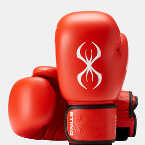 STING COMPETITION APPROVED WORLD BOXING GLOVES - RED