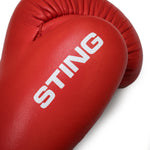 STING COMPETITION APPROVED BOXING GLOVES - RED