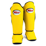 TWINS DOUBLE PADDED SHINGUARDS-YELLOW