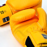 Twins Yellow Velcro Boxing Gloves BGVL3