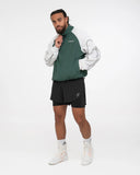 BOXRAW TUNERO SHELL TRACK JACKET - GREEN/WHITE
