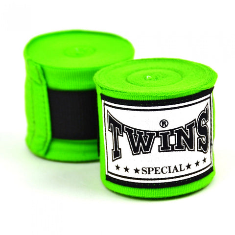 Twins 5m Green Premium Elastic Handwraps CH5