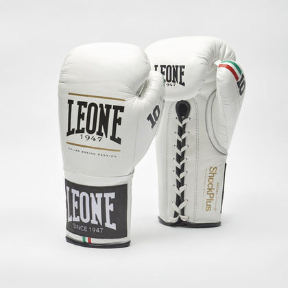 LEONE SHOCK PLUS BOXING GLOVES-WHITE