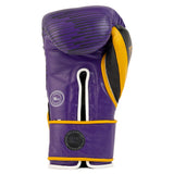 BRAVOSE LIMITED EDITION 16OZ VELCRO BOXING GLOVES-PURPLE/YELLOW