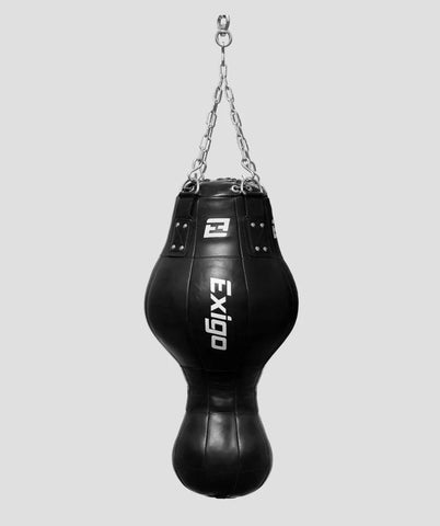 EXIGO® SUPER PRO 20KG LEATHER 3 IN 1 PUNCH BAG - BLACK