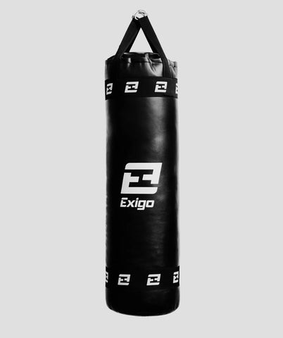EXIGO® CONTENDER 4FT 35KG SYNTEHTIC LEATHER PUNCH BAG - BLACK
