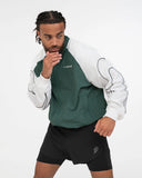 BOXRAW TUNERO SHELL TRACK JACKET - GREEN/WHITE
