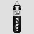 EXIGO® SUPER PRO 4FT 40KG LEATHER PUNCH BAG - BLACK/WHITE