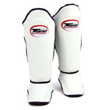 Twins White-Black Double Padded Shin Pads SGS10