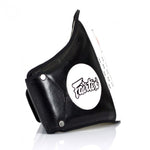 FAIRTEX LEATHER BELLY PAD white/black