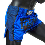 FAIRTEX SLIM CUT MUAY THAI SHORTS-ROYAL BLUE