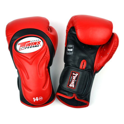 Twins Red-Black Deluxe Sparring Gloves BGVL6