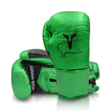 ARES SPECIALE LACE UP BOXING GLOVE-MEATLIC GREEN