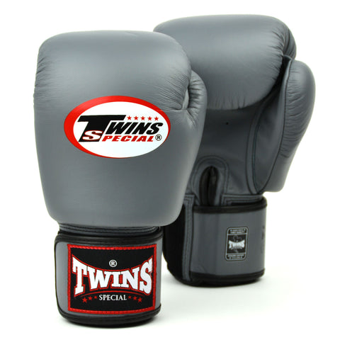 Twins Black Velcro Boxing Gloves BGVL3