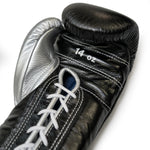 WINNING JAPAN CUSTOM BOXING MS TRAINING GLOVES - BLACK-SILVER