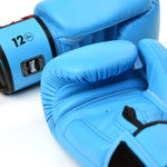 Twins Light Blue Velcro Boxing Gloves BGVL3