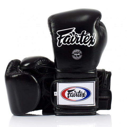 FAIRTEX BGV9 Black Mexican Style Boxing Gloves black