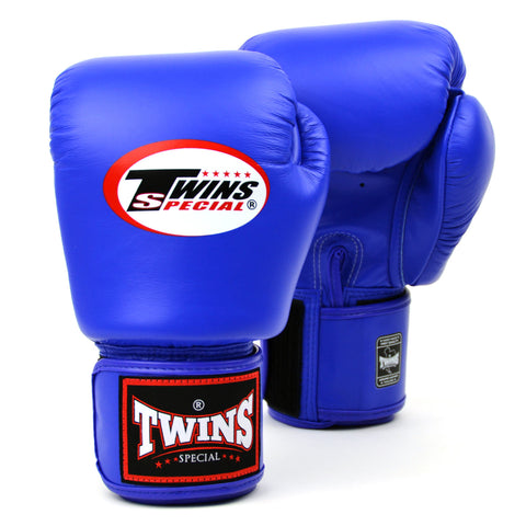 Twins Blue Velcro Boxing Gloves BGVL3