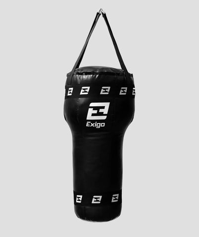 EXIGO® CONTENDER 3.5ft 40kg SYNTHETIC LEATHER ANGLE BAG - BLACK