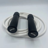 AMPRO LEGEND 10ft ADJUSTABLE BALL BEARING THAI SKIPPING ROPE - BLACK/WHITE