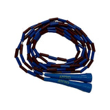 AMPRO SUPER PRO 10ft ADJUSTABLE BEADED JUMP ROPE - Red/Blue/Yellow