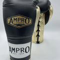 AMPRO HYBRID POWERTECH LACE SPARRING GLOVE - BLACK/GOLD