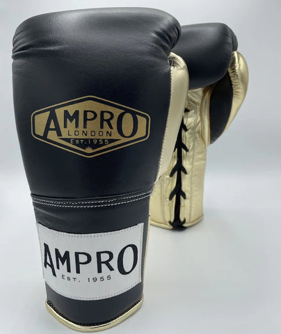 AMPRO HYBRID POWERTECH LACE SPARRING black/gold