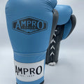 AMPRO HYBRID POWERTECH LACE SPARRING GLOVE - SKY BLUE/GREY