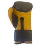 AMPRO TRI POWER HOOK & LOOP SPARRING GLOVE - NAVY/YELLOW