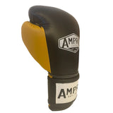AMPRO TRI POWER HOOK & LOOP SPARRING GLOVE - NAVY/YELLOW