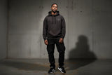 KRONK FADED GLOVES HOODIE-DARK BROWN