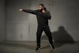 KRONK FADED GLOVES HOODIE-DARK BROWN