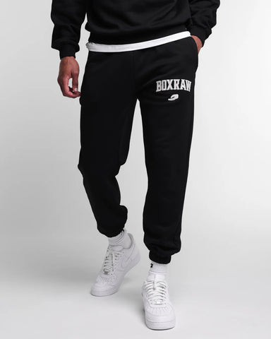 BOXRAW EAST STREET TRACKSUIT BOTTOMS - BLACK