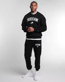BOXRAW EAST STREET TRACKSUIT BOTTOMS - BLACK