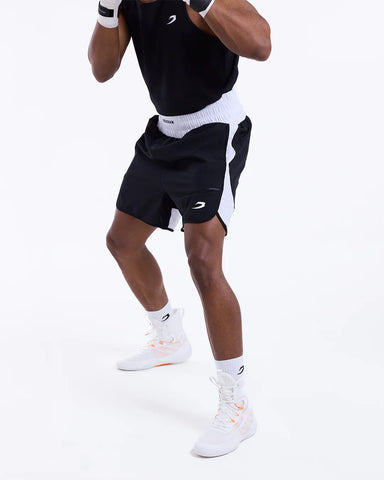 BOXRAW STEVENSON SHORTS 2.0 - BLACK/WHITE