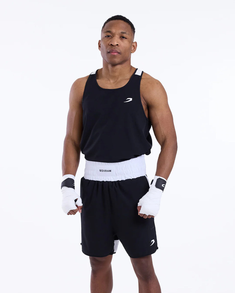 BOXRAW STEVENSON TANK 2.0 - BLACK/WHITE – Champs Bxing ltd