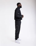 BOXRAW TUNERO TRACK BOTTOMS-BLACK