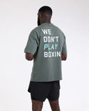 BOXRAW WE DON'T PLAY BOXING OVERSIZED T-SHIRT - GREEN