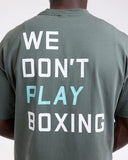 BOXRAW WE DON'T PLAY BOXING OVERSIZED T-SHIRT - GREEN