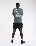 BOXRAW WE DON'T PLAY BOXING OVERSIZED T-SHIRT - GREEN