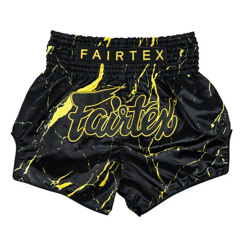FAIRTEX MUAY THAI SHORTS -  BLACK MARBLE